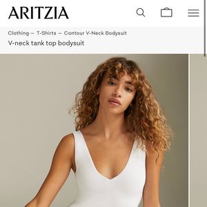Babaton v neck bodysuit
